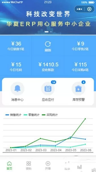 华夏ERP进销存管理app